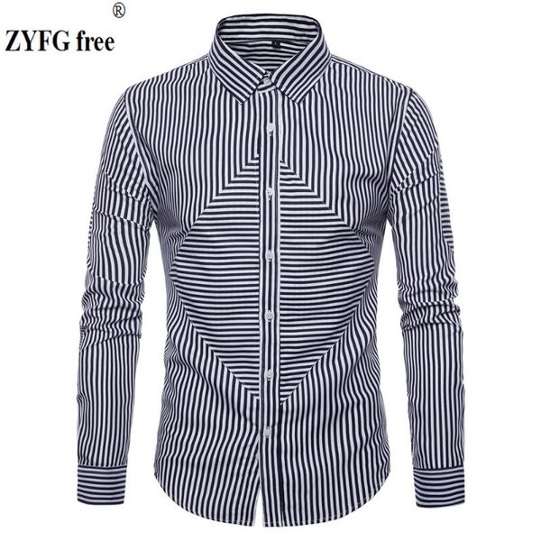 men's casual shirts zyfg men stripes contrast color turn-down collar long-sleeved shirt business gentleman manwear, White;black
men's casual shirts zyfg men stripes contrast color turn-down collar long-sleeved shirt business gentleman manwear, White;black