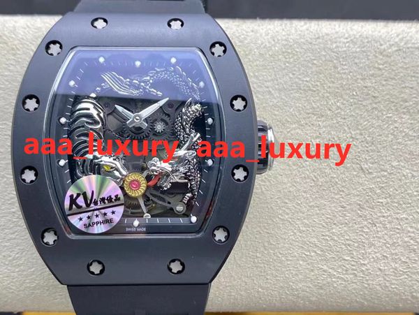 kv rm051 49mm*42mm montre de luxe automatic deflector needle movement rubber strap sapphire mirror waterproof mens watches, Slivery;brown 
kv rm051 49mm*42mm montre de luxe automatic deflector needle movement rubber strap sapphire mirror waterproof mens watches, Slivery;brown