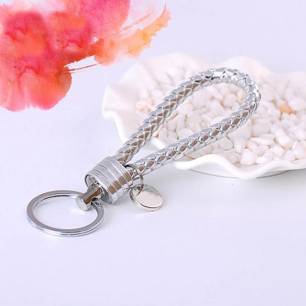 pu leather rope woven keychain metal handmade ring chains men women key chain keyring gifts jewelry, Silver
pu leather rope woven keychain metal handmade ring chains men women key chain keyring gifts jewelry, Silver