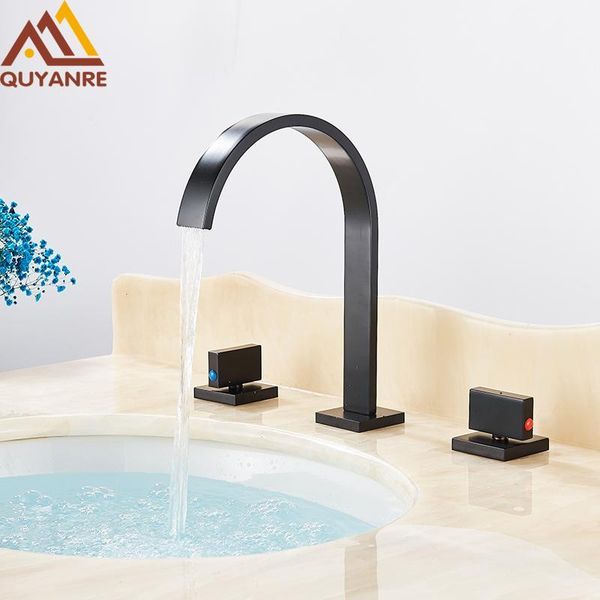 bathroom sink faucets quyanre black chrome widespread square basin faucet 3 holes dual handles mixer tap waterfall torneiras1
bathroom sink faucets quyanre black chrome widespread square basin faucet 3 holes dual handles mixer tap waterfall torneiras1