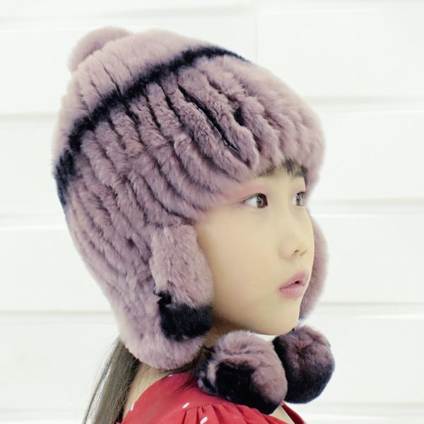 girls put on warm winter hats with hand-knit balls rex soft rabbit skin bomber hat, Blue;gray
girls put on warm winter hats with hand-knit balls rex soft rabbit skin bomber hat, Blue;gray