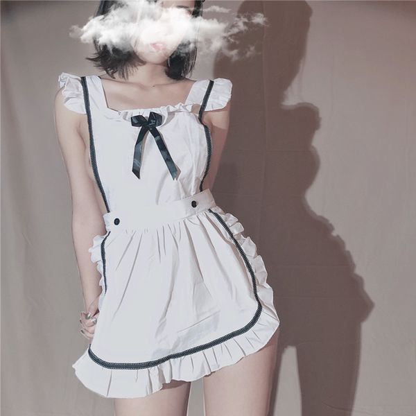 sweet lolita anime maid lingerie cosplay apron attire erotic japanese housemaid babydoll feminine rents pajamas, Black;white
sweet lolita anime maid lingerie cosplay apron attire erotic japanese housemaid babydoll feminine rents pajamas, Black;white