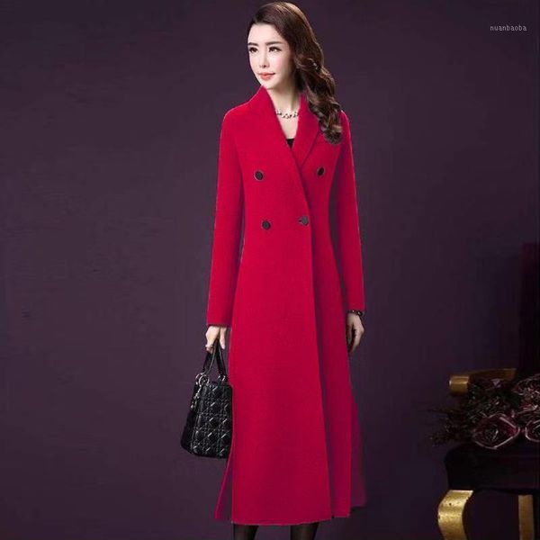 autumn winter woolen blends coat female fashion double breasted wool women coat long female jacket1, Black
autumn winter woolen blends coat female fashion double breasted wool women coat long female jacket1, Black