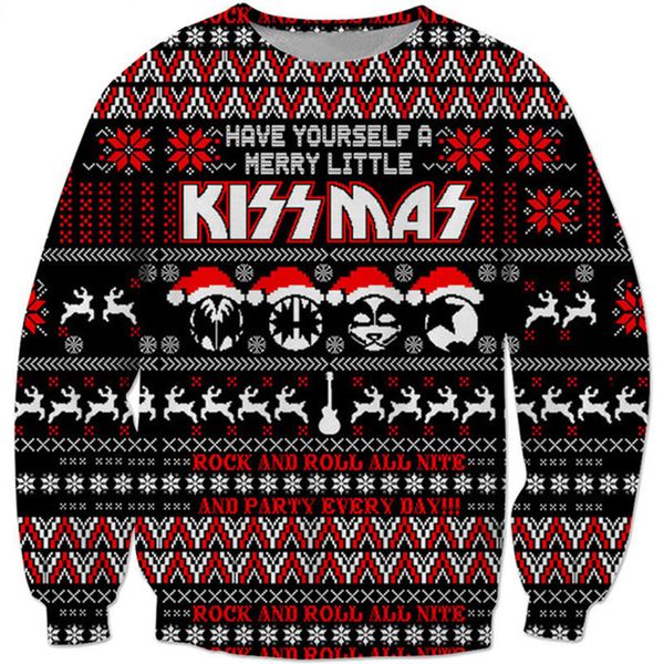 cloocl new style 3d print kiss band men women fashion long sleeve outerwear h071 c1118, Black;white
cloocl new style 3d print kiss band men women fashion long sleeve outerwear h071 c1118, Black;white