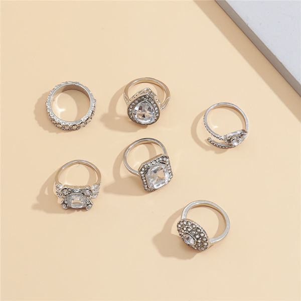 10sets/lot european square circle diamond ring sets water drop geometric six finger ring for women fashion alloy hand jewelry sets, Golden;silver
10sets/lot european square circle diamond ring sets water drop geometric six finger ring for women fashion alloy hand jewelry sets, Golden;silver