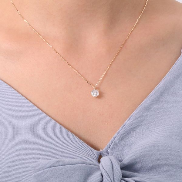 necklace 1.0ct 6.5mm round moissanite pendant df color vvs solid 18k white gold q1214, Silver
necklace 1.0ct 6.5mm round moissanite pendant df color vvs solid 18k white gold q1214, Silver