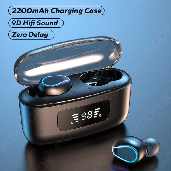 wireless headphones with microphone bluetooth earphones 2200mah charging box music earbuds led power display waterproof headsets
wireless headphones with microphone bluetooth earphones 2200mah charging box music earbuds led power display waterproof headsets