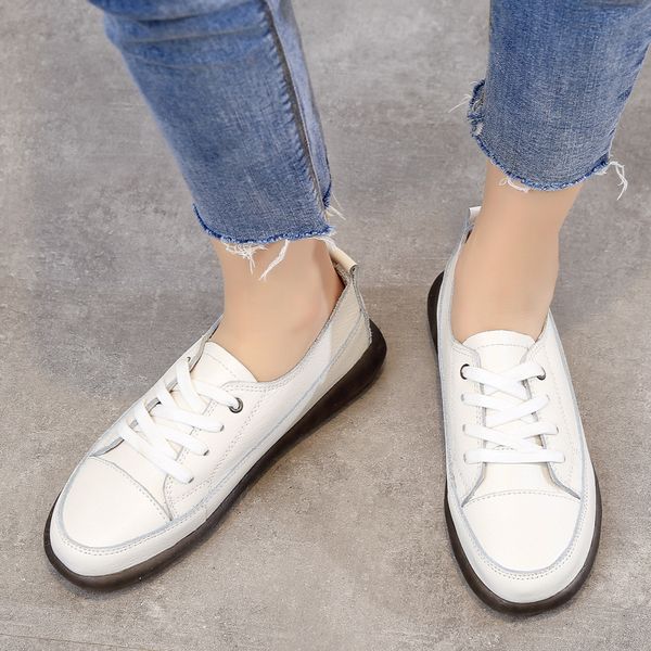 tilocow autumn genuine leather women's sneakers for women casual flat shoes woman solid luce up footwear female zapatillas mujer q1223, Black;white
tilocow autumn genuine leather women's sneakers for women casual flat shoes woman solid luce up footwear female zapatillas mujer q1223, Black;white