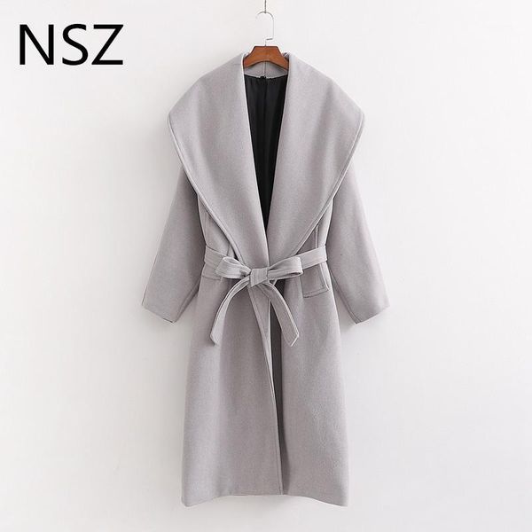 nsz women oversized woolen long coat with belt wool jacket winter fashion overcoat outwear ropa mujer1, Black
nsz women oversized woolen long coat with belt wool jacket winter fashion overcoat outwear ropa mujer1, Black