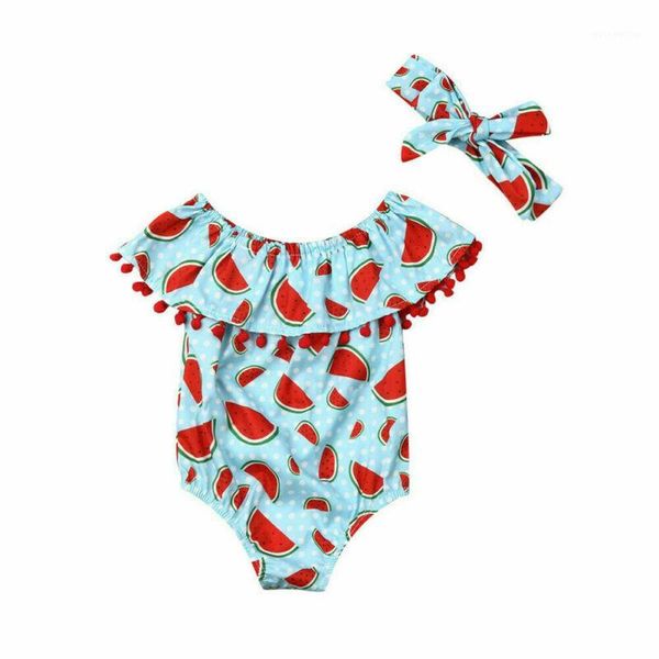 jumpsuits summer toddler baby girls clothes off shoulder tassel ruffle sleeveless watermelon print jumpsuit bow headband 2pc cotton outfit1, Blue
jumpsuits summer toddler baby girls clothes off shoulder tassel ruffle sleeveless watermelon print jumpsuit bow headband 2pc cotton outfit1, Blue