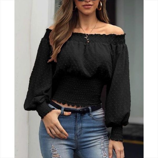 summer new women ruffles blouse casual lace polka dot off shoulder shirt ladies long sleeve blusas female, White
summer new women ruffles blouse casual lace polka dot off shoulder shirt ladies long sleeve blusas female, White