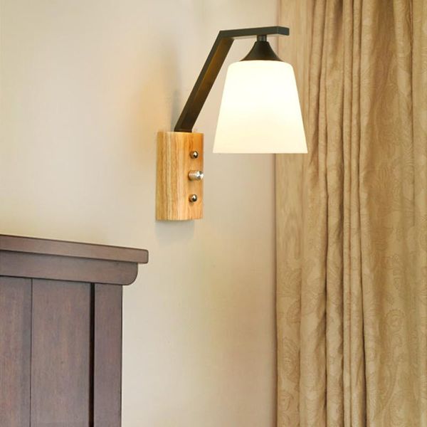wall lamp nordic led indoor glass lampshade bedroom lighting bedside wood aisle corridor night light home decoration fixtures
wall lamp nordic led indoor glass lampshade bedroom lighting bedside wood aisle corridor night light home decoration fixtures