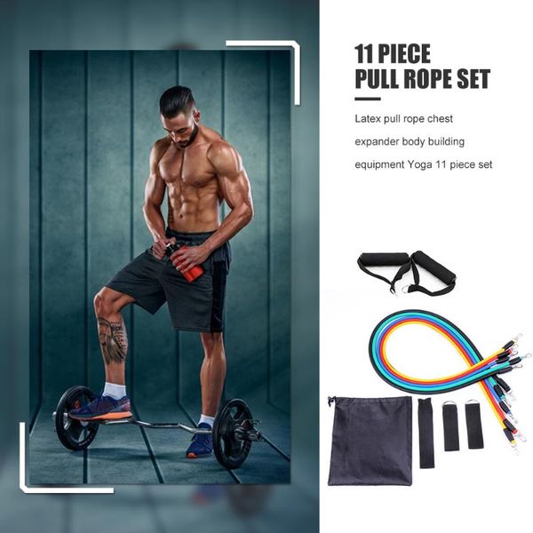expander fitness equipment trainers ideal force core training tool 11pcs/set resistance bands tpe tube stretch pull rope
expander fitness equipment trainers ideal force core training tool 11pcs/set resistance bands tpe tube stretch pull rope