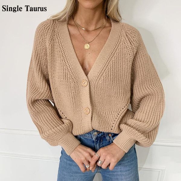 women's knits & tees 2021 fall winter female knitted button cardigans sweater long sleeve loose lady coat casual thick v neck solid, White
women's knits & tees 2021 fall winter female knitted button cardigans sweater long sleeve loose lady coat casual thick v neck solid, White