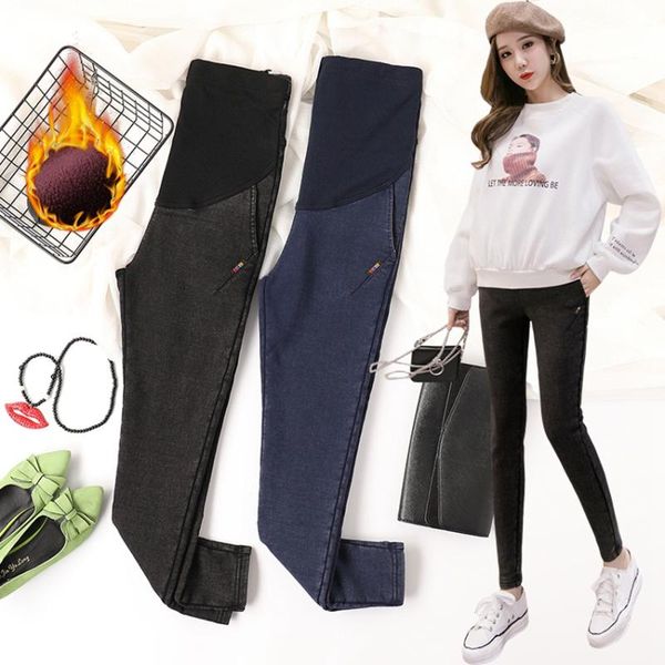 pregnant women plus velvet jeans autumn and winter pregnant women support thicker warm belly lift slimming pants, White
pregnant women plus velvet jeans autumn and winter pregnant women support thicker warm belly lift slimming pants, White
