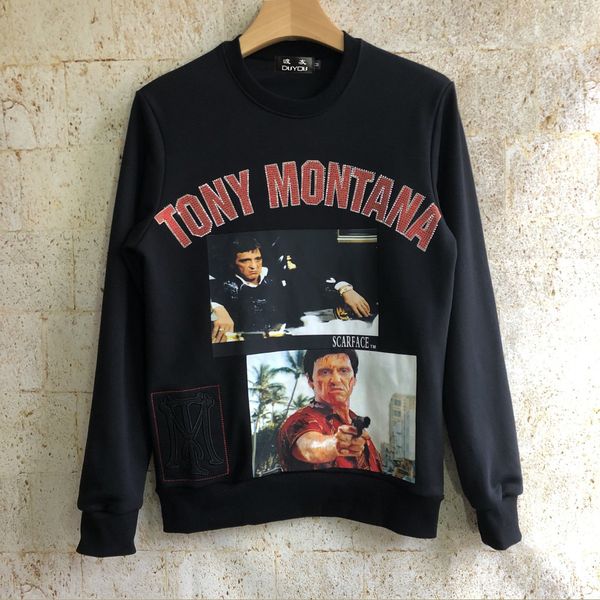 vintage godfather series tony montana men's 3d graphic embroidery pullover hoodie sweatshirt clothing for man w509, Black
vintage godfather series tony montana men's 3d graphic embroidery pullover hoodie sweatshirt clothing for man w509, Black