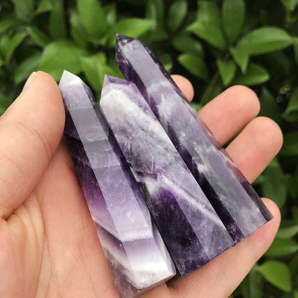 wholesale 1pc 35g / 85mm natural fantasy amethyst crystal bar energy quartz crystal point heali qylcms, Black
wholesale 1pc 35g / 85mm natural fantasy amethyst crystal bar energy quartz crystal point heali qylcms, Black