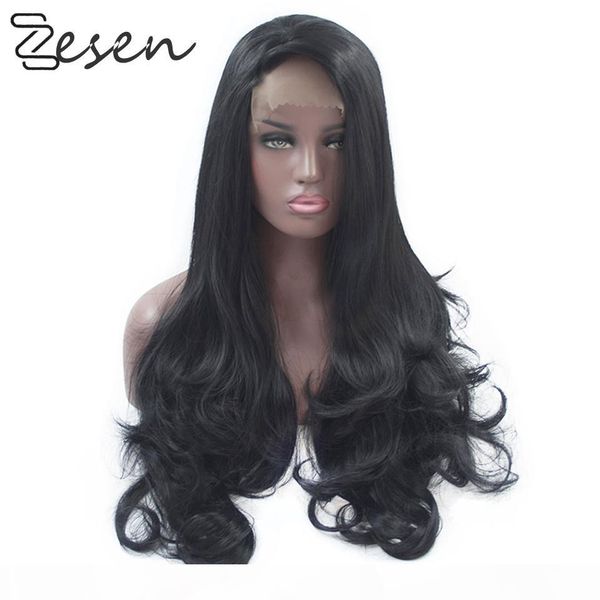 black synthetic lace front wigs body wave long hair resistant glueless with natural hairline for women with baby hair
black synthetic lace front wigs body wave long hair resistant glueless with natural hairline for women with baby hair