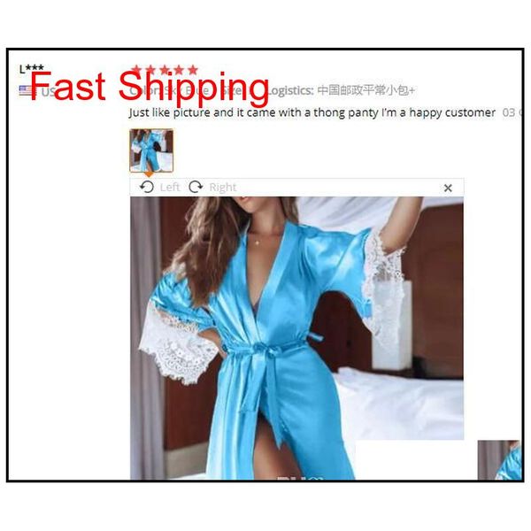 2020 new lingerie transparan summer women's ladies bath robe kimono robe satin silk lace night wear jllxjm bdebag
2020 new lingerie transparan summer women's ladies bath robe kimono robe satin silk lace night wear jllxjm bdebag