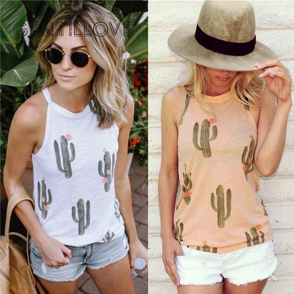 gentillove women summer sleeveless cactus print tanks fashion woman ladies loose tee female boho shirt 2019 new style, White
gentillove women summer sleeveless cactus print tanks fashion woman ladies loose tee female boho shirt 2019 new style, White