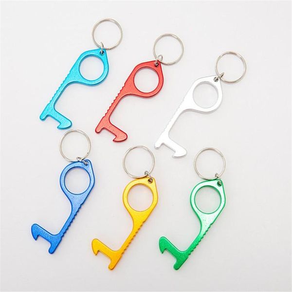 contactless key chain operner door opener metal pendant opener press non-touch press elevator tool 5color 2021
contactless key chain operner door opener metal pendant opener press non-touch press elevator tool 5color 2021
