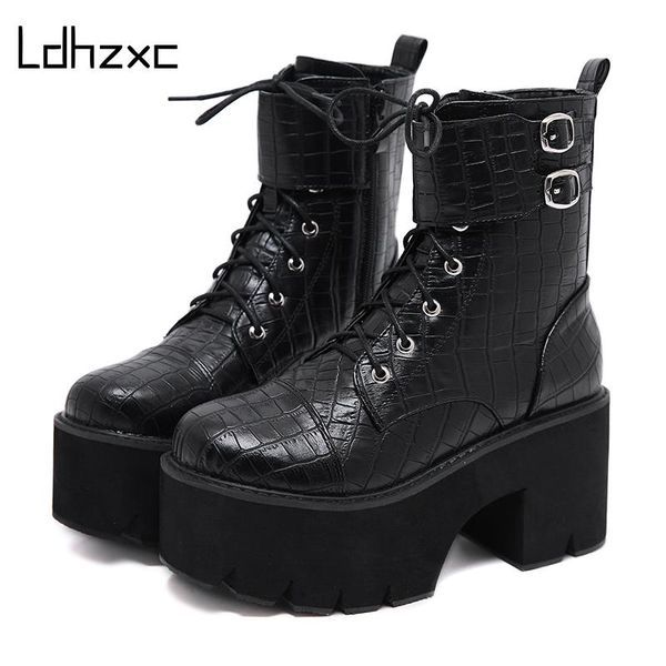 boots ldhzxc 2021 autumn arrivals winter ankle womens shoes chunky high heel female lace-up gothic ladies, Black
boots ldhzxc 2021 autumn arrivals winter ankle womens shoes chunky high heel female lace-up gothic ladies, Black