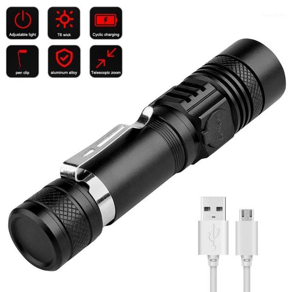 flashlights torches xml t6 usb rechargeable led ultra bright linterna torch zoomable bicycle light 18650 camping powerful flash light1
flashlights torches xml t6 usb rechargeable led ultra bright linterna torch zoomable bicycle light 18650 camping powerful flash light1