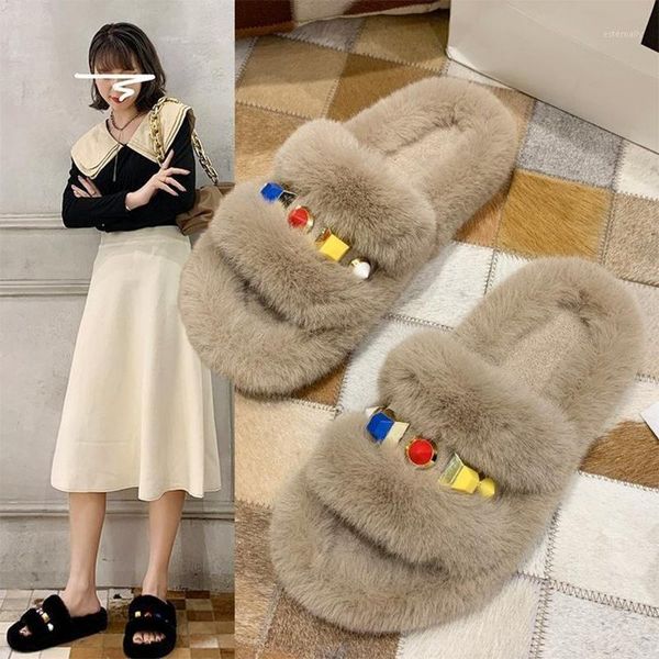 slippers autumn winter women's fashion cute fluffy ladies home warm fuzzy slides girl's indoor floor furry shoes flip flops1, Black
slippers autumn winter women's fashion cute fluffy ladies home warm fuzzy slides girl's indoor floor furry shoes flip flops1, Black