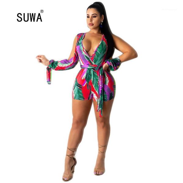 women's jumpsuits & rompers colorful print slim fitting short jumpsuit 2021 summer fashion lady deep v neck playsuit with sashes 3 colo, Black;white
women's jumpsuits & rompers colorful print slim fitting short jumpsuit 2021 summer fashion lady deep v neck playsuit with sashes 3 colo, Black;white