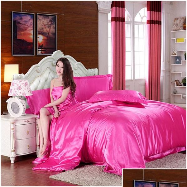 wholesale- 100% pure satin silk bedding set,home textile twin king size bed set,bedclothes,duvet jllnzd xmh_home
wholesale- 100% pure satin silk bedding set,home textile twin king size bed set,bedclothes,duvet jllnzd xmh_home