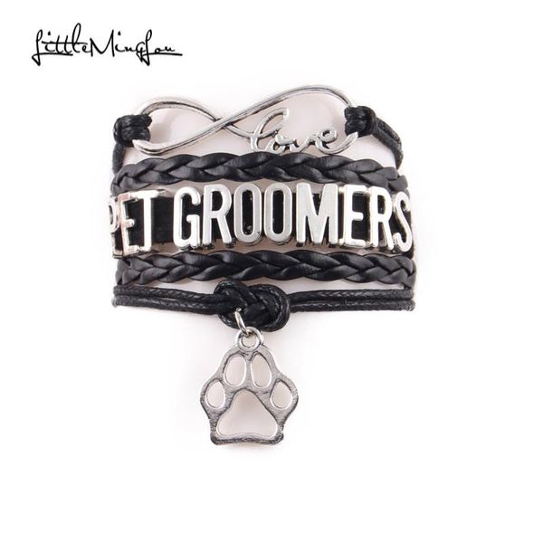 charm bracelets little minglou 3 styles infinity love pet groomers bracelet dog leather wrap men & bangles for women jewelry, Golden;silver
charm bracelets little minglou 3 styles infinity love pet groomers bracelet dog leather wrap men & bangles for women jewelry, Golden;silver