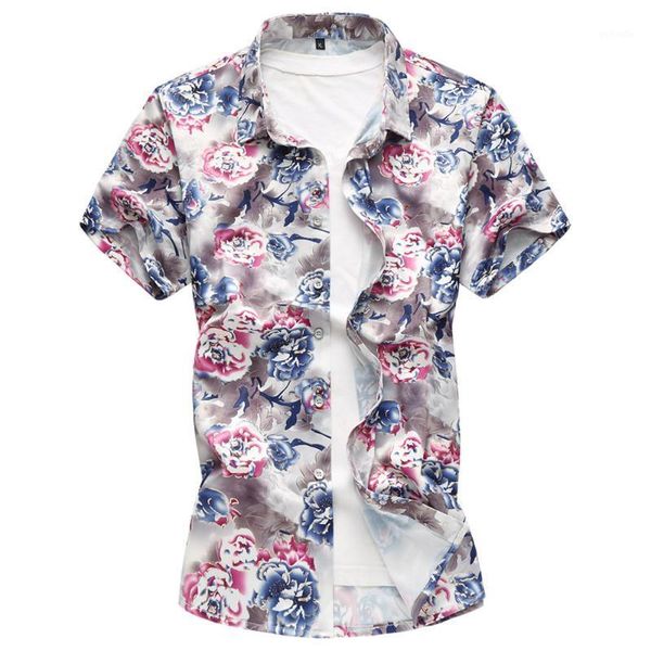 men shirt summer new fashion short sleeve shirt leisure printing slim hawaiian style beach large size -7xl1, White;black
men shirt summer new fashion short sleeve shirt leisure printing slim hawaiian style beach large size -7xl1, White;black