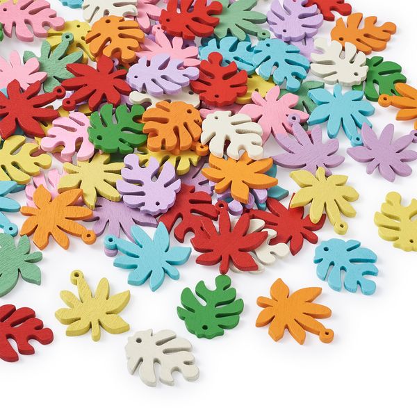 pandahall 150pcs/set painted poplar wood pendants leaf for jewelry necklaces earrings bracelets making diy mixed color
pandahall 150pcs/set painted poplar wood pendants leaf for jewelry necklaces earrings bracelets making diy mixed color