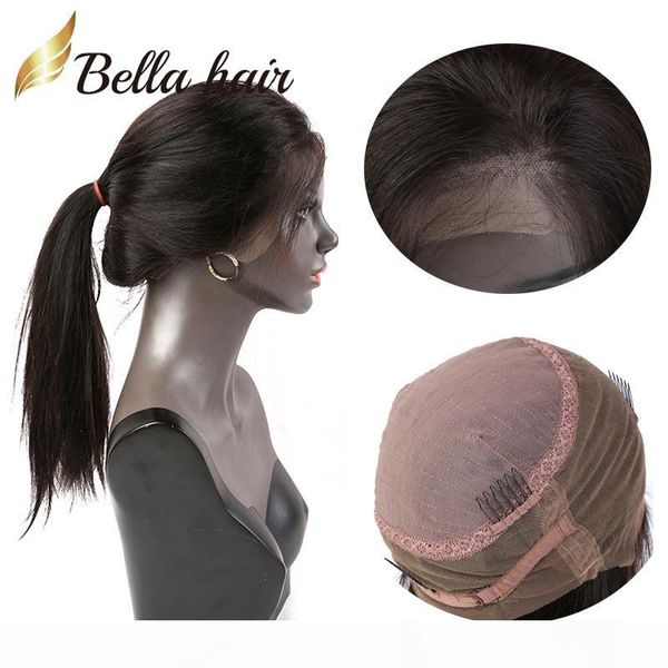 360 lace around wigs peruvian hair natural color silky straight virgin human hair 130%150%180% density bella hair factory drop shipping, Black
360 lace around wigs peruvian hair natural color silky straight virgin human hair 130%150%180% density bella hair factory drop shipping, Black