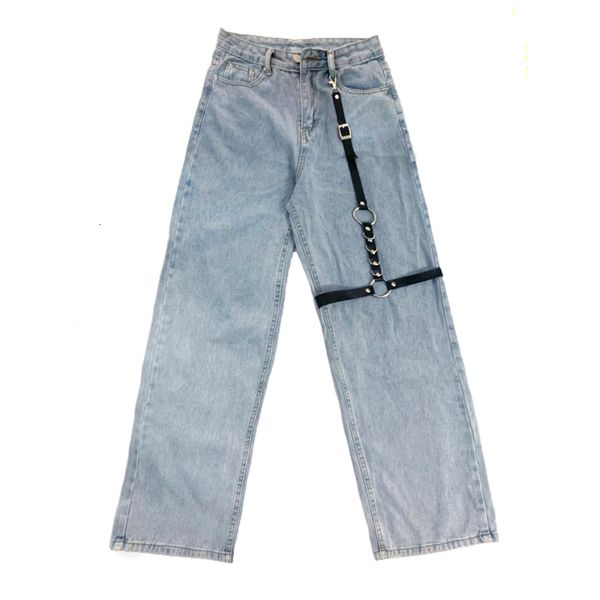 2021 women streetwear fashion leather button vintage washed loose high waist wide leg casual jeans t46m, Blue
2021 women streetwear fashion leather button vintage washed loose high waist wide leg casual jeans t46m, Blue