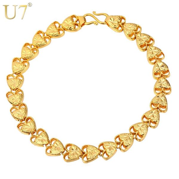 u7 valentines day love you heart bracelets for women gift gold/silver color lovers' jewelry bracelet wholesale h799, Black
u7 valentines day love you heart bracelets for women gift gold/silver color lovers' jewelry bracelet wholesale h799, Black