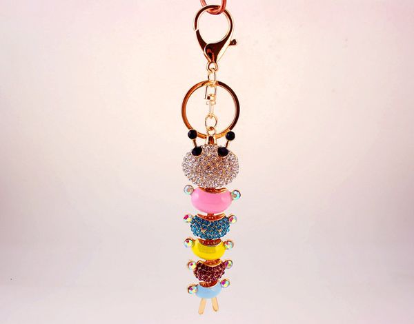 chains rhinestone caterpillar keychain - metal car key holder bag charm cute women luxury keychains wedding favors llave, Silver
chains rhinestone caterpillar keychain - metal car key holder bag charm cute women luxury keychains wedding favors llave, Silver