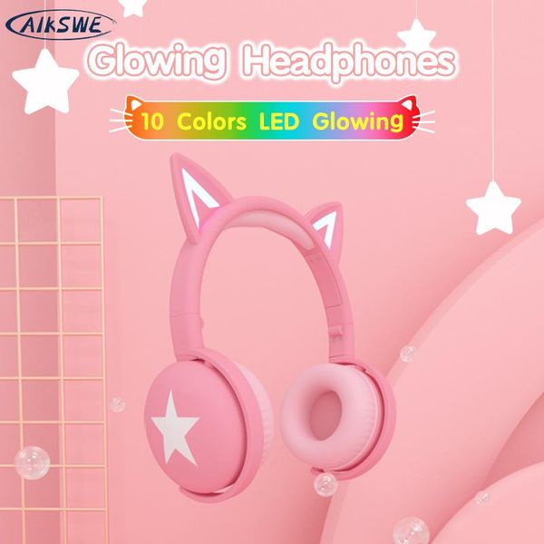 aikswe bluetooth headphones glowing cute cat colourful led girls gift kids wireless headset hifi stereo bass 3.5mm aux with mic
aikswe bluetooth headphones glowing cute cat colourful led girls gift kids wireless headset hifi stereo bass 3.5mm aux with mic