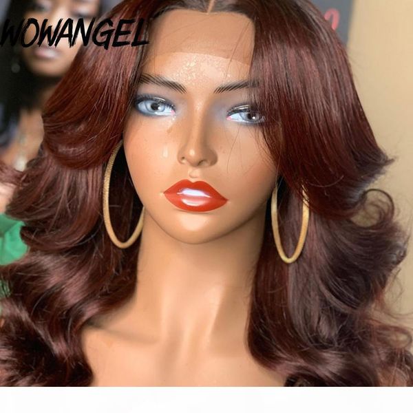 wowangel transparent lace front human hair wigs body wave 99j colored burgundy 180% for women pre plucked brazilian remy, Black;brown
wowangel transparent lace front human hair wigs body wave 99j colored burgundy 180% for women pre plucked brazilian remy, Black;brown