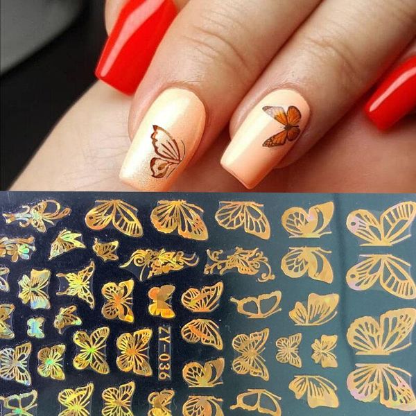 1 sheet nail art laser butterfly hollowing design transfer sticker laser gold silver adhensive decal nail art decoration, Black
1 sheet nail art laser butterfly hollowing design transfer sticker laser gold silver adhensive decal nail art decoration, Black