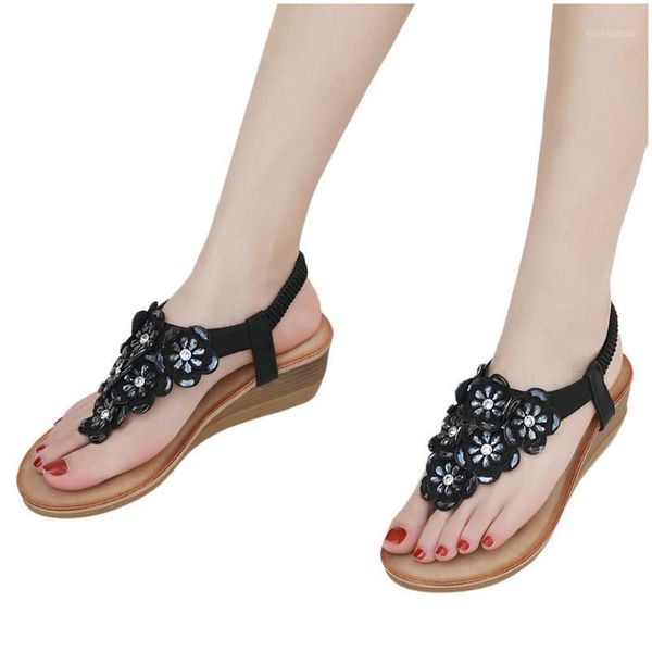 sagace summer slippers women shoes bohemian flowers wedges sandals non-slip elastic band flip flops shoes zapatos de mujer1, Black
sagace summer slippers women shoes bohemian flowers wedges sandals non-slip elastic band flip flops shoes zapatos de mujer1, Black