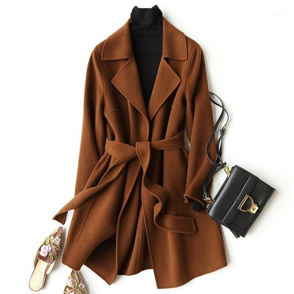 2019 new korean winter coat women double-faced wool coat female autumn women's cashmere jacket with belt casaco feminino xq1291, Black
2019 new korean winter coat women double-faced wool coat female autumn women's cashmere jacket with belt casaco feminino xq1291, Black