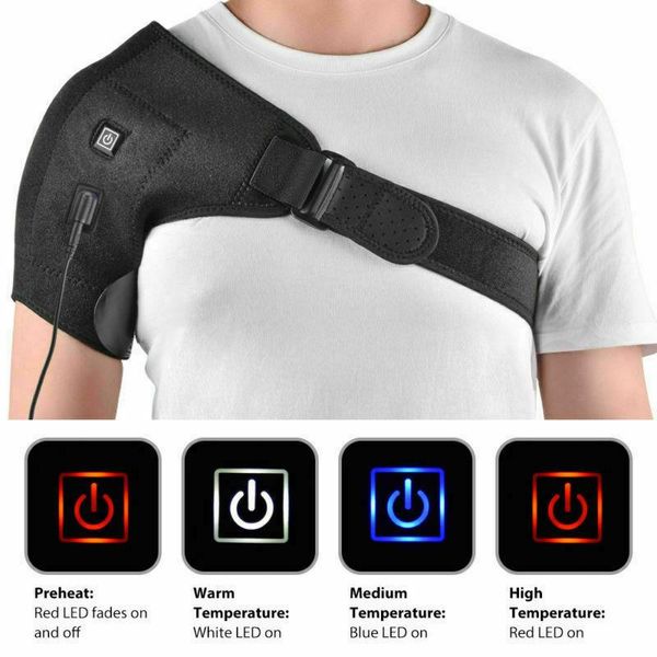 heat therapy adjustable shoulder heating pad pain relief heat electric back therapy healthy cold support wrap, Black;gray
heat therapy adjustable shoulder heating pad pain relief heat electric back therapy healthy cold support wrap, Black;gray