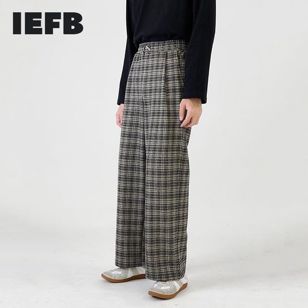 iefb 2020 autumn winter woolen wide leg pants korean lovers ins versatile loose straight tube plaid casual pants for men 9y5137, Black
iefb 2020 autumn winter woolen wide leg pants korean lovers ins versatile loose straight tube plaid casual pants for men 9y5137, Black