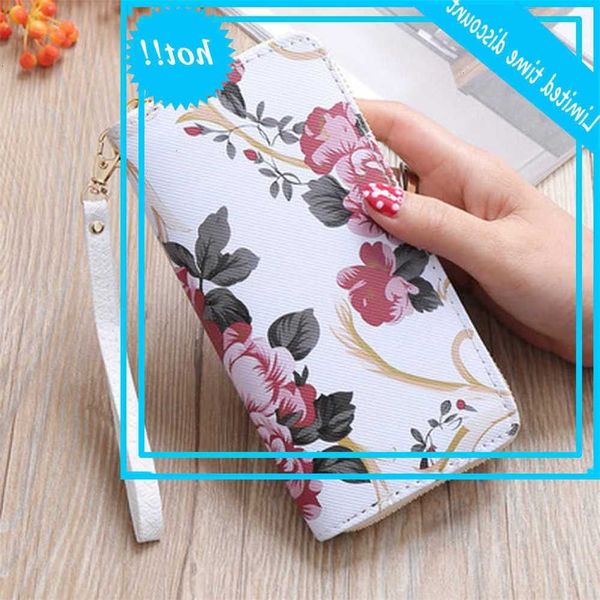 2020 women rose print long handbag fashion wild rits clutch bag multi-card wallet card holder cartera, Red;black
2020 women rose print long handbag fashion wild rits clutch bag multi-card wallet card holder cartera, Red;black