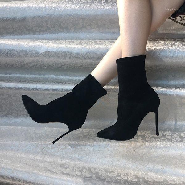 boots short woman elastic force socks fine with sharp high-heeled shoes boot black1, Black
boots short woman elastic force socks fine with sharp high-heeled shoes boot black1, Black