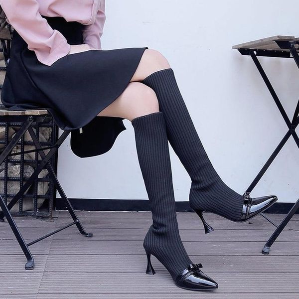 boots women's 2020 autumn winter knee high boots for woman shoes knitting wool long boot women pointed toe black ladies shoes
boots women's 2020 autumn winter knee high boots for woman shoes knitting wool long boot women pointed toe black ladies shoes