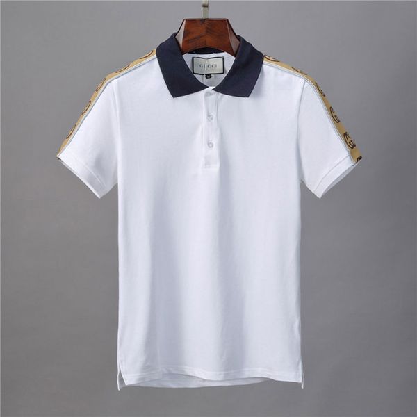 hh1italian men's luxury polo shirt brand summer hip-hop v-neck bee embroidery classic style cotton men's polo shirt, White;black
hh1italian men's luxury polo shirt brand summer hip-hop v-neck bee embroidery classic style cotton men's polo shirt, White;black