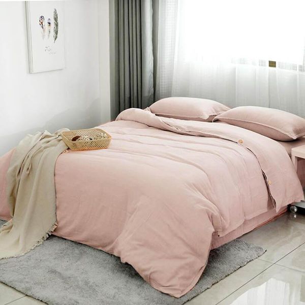 pure cotton bedding set solid color buttons breathable and soft pillowcase quilt cover bed sheet 200x230cm for king size
pure cotton bedding set solid color buttons breathable and soft pillowcase quilt cover bed sheet 200x230cm for king size