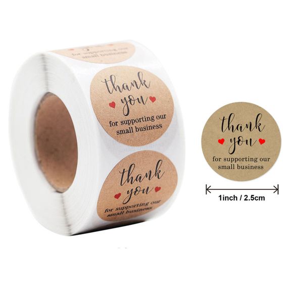 kraft paper hand made thank you 500pcs 2.5cm label for business bag gift sealing stickers
kraft paper hand made thank you 500pcs 2.5cm label for business bag gift sealing stickers